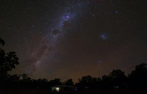Magellanic Clouds and Southern Milky Way