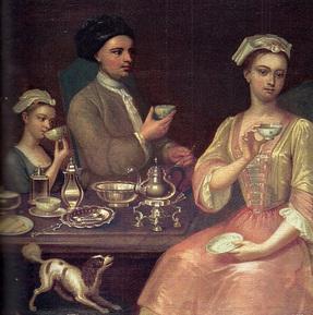 a british family at tea