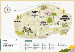 台北綠色文化藏寶圖-寶藏巖地圖正面