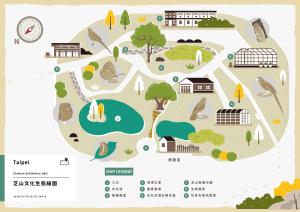 台北綠色文化藏寶圖-芝山地圖正面