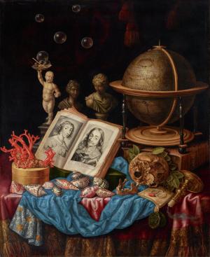  Allegory of Charles I of England and Henrietta of France in a Vanitas
