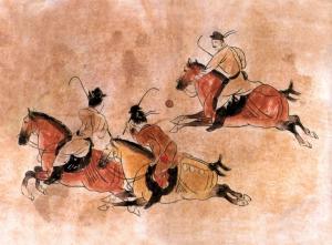 唐代李賢墓壁畫《馬球圖》
