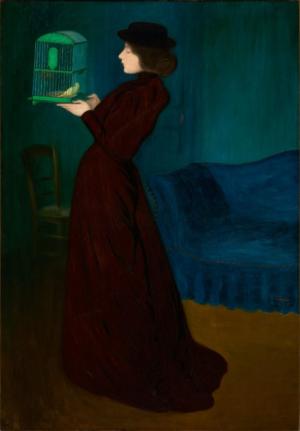 Woman with a Birdcage