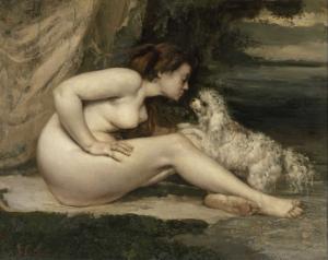 Nude Woman with a Dog