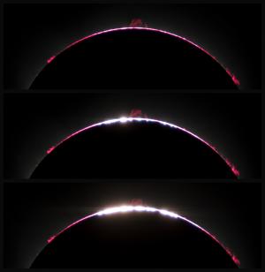 The 2017 North American Total Solar Eclipse: chromosphere, prominence, and Baily's Beads around C3