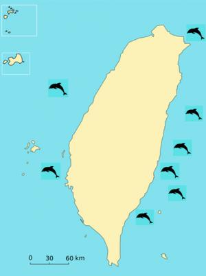 臺灣海豚分佈圖